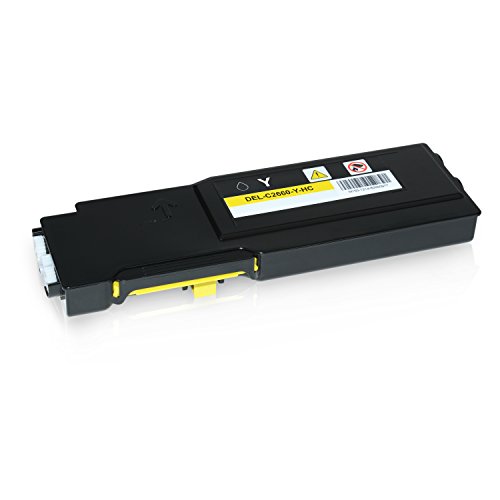 4 Toner kompatibel für Dell C2660DN, C2665DNF , C2600 Series – 593BBBM – Schwarz 3.000 Seiten, Color je 4.000 Seiten - 8