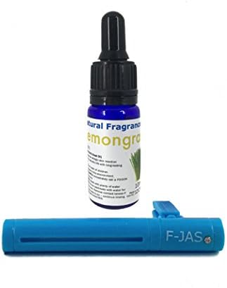 Totally Essential Car Vent Clip Freshener with Natural 10ml Fragrance Oil (Blue, Lemongrass)