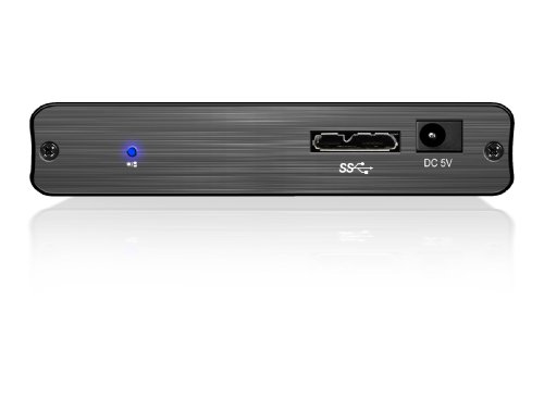 Icy Box IB-231StU3-G Externes Gehäuse für 2,5″ (6,35 cm) SATA HDD/SSD mit USB 3.0 Anschluss, Aluminium, Transporttasche, anthrazit - 4