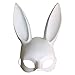 Produktbild TAOtTAO Face Mask Schwarze Bondage Bunny Rabbit Maskerade Maske Halloween Adult Dekoration (Weiß)