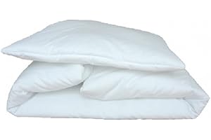 Baby's Comfort DUVET & PILLOW(100% Cotton cover) for CRIB, COT, COTBED or JUNIOR BED (135x100cm for cotbeds)