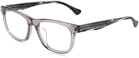 Taiyangjing HAIYING Glasses Fashion Lovely Unisex Clear Lens Geek Retro Unisex Glasses, Gloss Black Frame, Full UV Protection (Color : Gray)