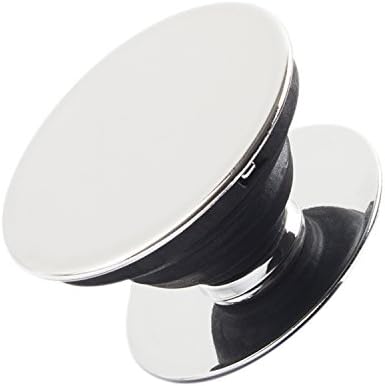 Electroplate Multi-Function Mounts and Holder, Expanding Stand Pop Grip Mount Sockets for Smartphones and Tablets - Silver