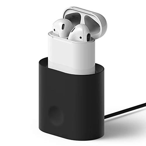 Preisvergleich Produktbild ClookYeed Ladestation Station Weiche Silikon Mini Tragbarer Schreibtisch Ladestation Ständer Halter für Air Pods Ladegerät