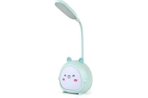 AEUZWR Lampe de Bureau Enfant, Lampe de Bureau Sans Fil, Lampe de Bureau LED, Rechargeable par USB, Cadeau pour Enfants, Garçons, Filles, Amis, Bleu