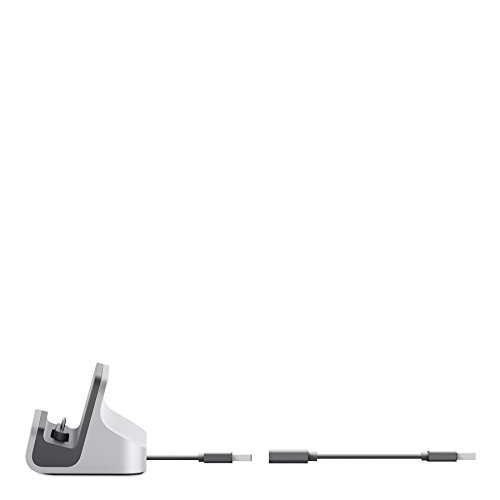 Belkin PowerHouse Sync-/Lade-Dock (Micro-USB-Anschluss, geeignet fÃ¼r Smartphones, Samsung Galaxy S7/S7 Edge, Samsung Galaxy S6/S6 Edge, Nokia Lumia, u.a.) silber