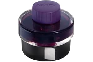 LAMY T 52 - Inchiostro 829 in vetro di inchiostro di colore viola scuro con serbatoio di inchiostro e rotolo di carta antincendio integrato, capacità 50 ml