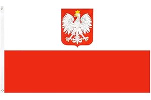 BIGTREE 3x5 Foot Poland Flag Brightly Coloured Polish Flag Internation Game Soccer Campaign Celebration Parade Theme Party Supplies Holiday Decoration