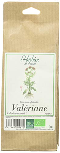 L'Herbier de France Valériane Racines Bio Sachet Kraft 50 g