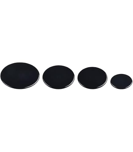 Capuchons De Brûleur Gaz - Lot 4 Pièces (55, 75, 100 Mm) - Fer Et Aluminium, Design Plat Ou Concave - Pour Plaques De Cuisson