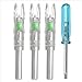 Produktbild GOZAR 3Pcs Schießen Automatisch Led-Beleuchtete Nocke Compound Bogen Pfeil Nocke W / Tool-Green