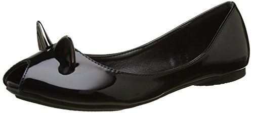 MOLLY BRACKEN Ballerine Bout Rond, Donna, Nero (Black), 39 EU