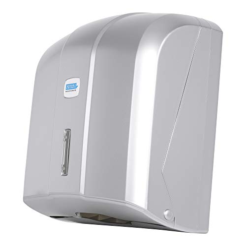 Aviva Dispenser di asciugamani di carta, 400 fogli, cromato, adatto anche per ospedali e ospedali