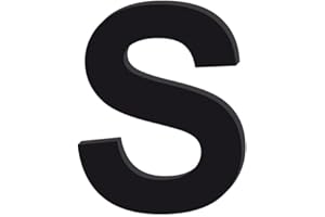 Adzif.biz Le sticker de decoration - Lettre Décorative Verre Acrylique Noir. Lettrage Adhésif Verre Synthétique. Lettre Autocollante pour Prénom, Décoration Mariage, Enseigne