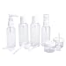 Produktbild Reise Flaschen, htianc 10 Stück Travel Flasche Set und Toilettenartikel Flasche Tasche, Air klar Kunststoff Flasche Set Liquid Container für Kosmetik Toilettenartikel, weiß