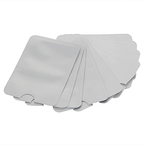 BQLZR N12172 - Fundas para tarjetas de cr dito y pasaportes impermeables protecci n RFID contra robos 10 unidades plata reviews BQLZR N12172 - Fundas para tarjetas de cr dito y pasaportes impermeables protecci n RFID contra robos 10 unidades plata
