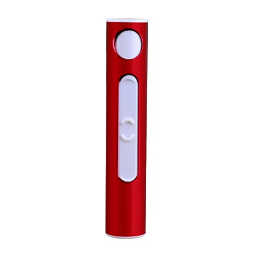 Preisvergleich Produktbild HCFKJ Elektronisches ZigarettenanzüNder Gepulstes Bogen DüNnes WindundurchläSsiges Zigarren Feuerzeug Usb (ROT)