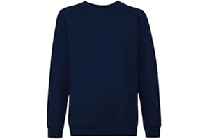 NY Deluxe Edition Boys Girls Unisex School Uniform Fleece Sweatshirt Jumper Top Age 5-14 Years