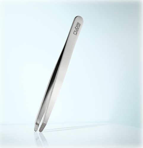 Rubis safety hair tweezers rounded tip