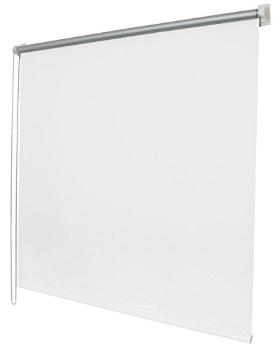 Thermo Seitenzugrollo Klemmfix Kettenzug Rollo , 60x150, Weiß Easyfix mit Thermobeschichtung energie sparend Metallkette, 62400