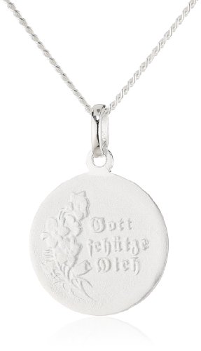 ZEEme-For-Kids-Kinderanhnger-mit-Kette-36-38cm-925-Sterling-Silber-Engel-Gott-schtze-dich-500243736-38Z