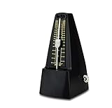 Herramienta de práctica efectiva: dominar las habilidades del ritmo y mejorar su sentido del ritmo y el ritmo practicando con nuestro metrónomo mecánico. Sonido claro y fuerte para tocar el piano, violín, guitarra, bajo, batería y otros instrumentos musicales.