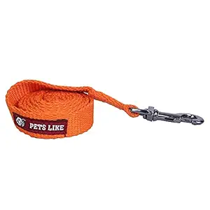 Pets Like Dog Spun Poly Leash Orange(25mm)