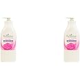 Enchanteur Romantic Perfumed Body Lotion with Aloe Vera & Olive Butter for Satin Smooth Skin| | Non-Greasy Formula| Water-Based Lotion| Floral French Fragrance | 500ml (Pack of 2)