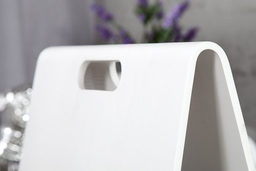 Zeitungsständer CASSIE weiss aus Holz Magazinständer Magazine Zeitschriftenhalter Zeitschriften Ständer - 5