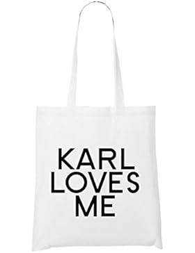 Karl Loves Me Bag White