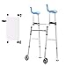 Produktbild CLYZQX Ultraleichter Walker, Aluminiumlegierung, Zusammenklappbarer Walker Mit Zwei Rädern, Tragesitz Älterer Walker, Multi-Style Optional (Design : B)