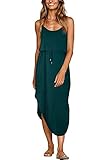 Material: 96% Polyester und 4% Elasthan. Weich, Atmungsaktiv, Leicht, Angenehm Erfrischendv im Sommer zu tragen, sehr Elegante Sommer Strand Urlaub Kleid