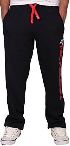 Nickelson Mens Boys Hip Hop Star Jogging Jogger Bottoms Pants G Carnby (L, Black)