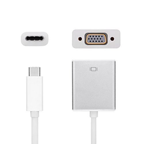 KiWiBiRD USB 3.1 Typ-C thunderbolt 3 zu VGA Adapter (18.5cm Kabel, USB TYP C zu VGA) für Apple MacBook 12”, MacBook Pro, Google 2nd Chromebook Pixel, Samsung Galaxy TabPro S 12”, Zen AiO PC, Dell XPS 12/13/15 und mehr Typ C fähige Geräte - 9