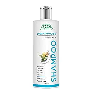 SSCPL Herbals Dan-O-Pause Paraben Free pH Balanced Shampoo for Anti Dandruff with Keratin, Rosemary, Comfrey, Ginger Fennel and Eucalyptus for dandruff care and itchy scalp for Men & Women (Pack of 2)