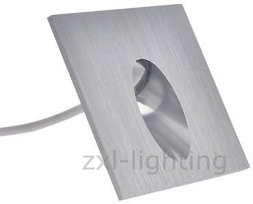 2x LED Recessed Wall Lamp Square Step Stairs Light Porch Pathway Light 1W AC 100-245V Cool white
