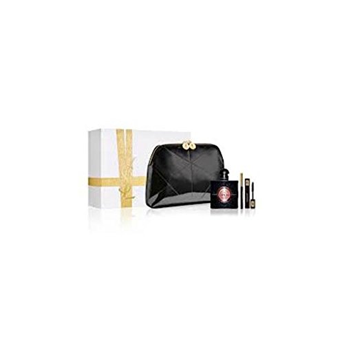 Yves Saint Laurent Black Opium Set 50ml EDP + 2ml  Mascara +0.8g Eye Pencil + Beuty  Pouch 4tlg.