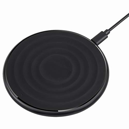 Semoic Wireless Charger silicone Base Qi Fast Charging Pad for Samsung Galaxy Note8 S8/Plus S7 Edge, Standard Charge for iPhone 8/Plus X and Qi Enabled Devices