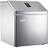 TecTake 400162 Machine à glaçons appareil de préparation de glace pour glaçons transparents argent