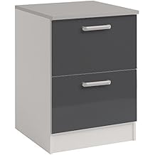 buffet bas noir mat