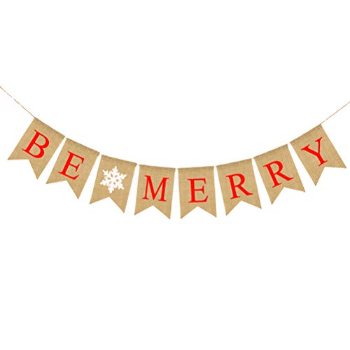 Preisvergleich Produktbild BESTOYARD SEIEN SIE Frohe Banner Christmas Bunting Banner Swallowtail Flag Party Supplies