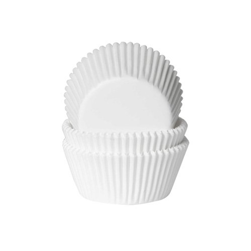 50 Muffinförmchen, weiß