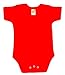 BabywearUK Body Vest Env Neck Short Sleeved - Red - 3-6 months - British Made
