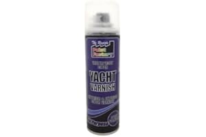 THE RAPIDE PAINT FACTORY Varnish Spray Can 250ml Yacht Varnish Clear Waterproof