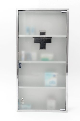 Intercube 80x40cm JUMBO DESIGN Medizinschrank Arzneischrank Edelstahl XXXXL - 6