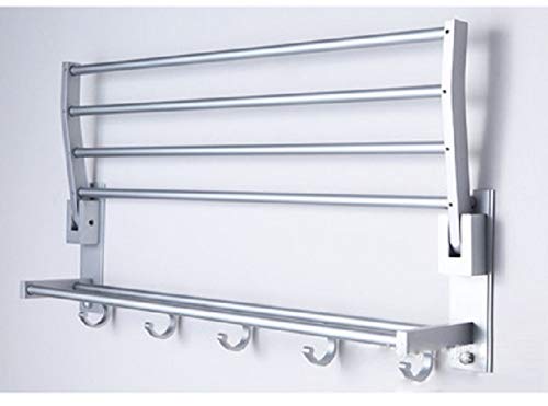 FuweiEncore Toallero para Baño Cocina Perchero de Pared Aluminio 60cm