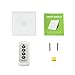 Produktbild 1 Gruppe-1 LED-Lampe Wand Noten-Schalter-Glasverkleidung Drahtlose Fernbedienung Weiß EU/US / UK Standard für Smart Home-Schalter weiß