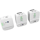 BT Mini Wi-Fi 600 Home Hotspot Powerline Adapter Kit - White, Pack of 3