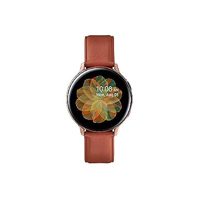 Samsung - Montre Galaxy Watch Active 2 4G - Acier 44 mm - Or - Version Française