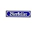 Produktbild Bier Keller Emaille Schild Bierkeller 8 x 30 cm Emailschild blau.